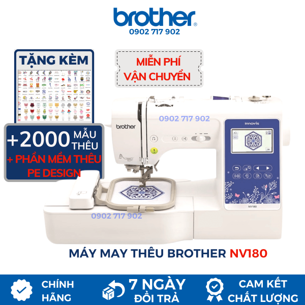 Máy thêu Brother NV180